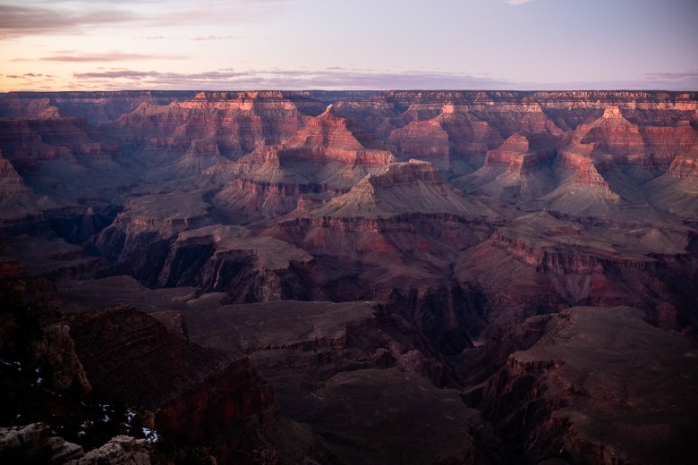 View of the Grand Canyon from the South Rim.
