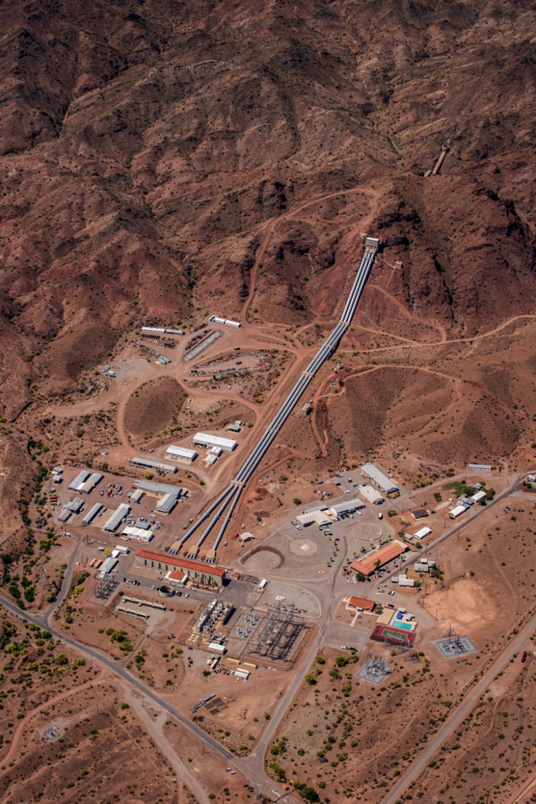 The Gene Pumping Plant near Lake Havasu lifts water hundreds of feet to the Colorado River Aqueduct system, which delivers it to Los Angeles, San Diego and other cities. Southern California gets about 25% of its water from the Colorado River via the aqueduct. 