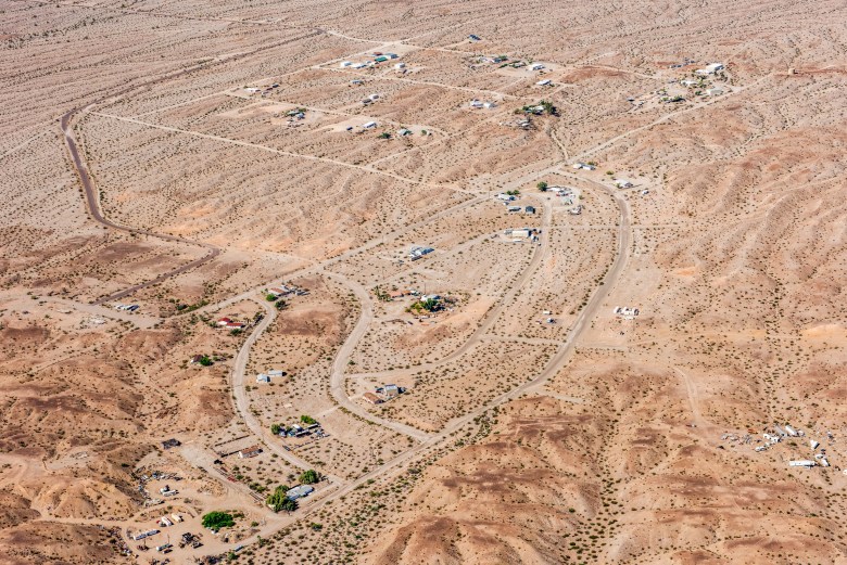Housing on the Chemehuevi Reservation. The tribe has about 1,250 members.
