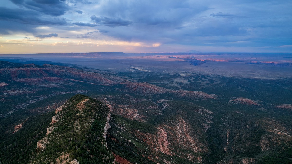 A view of Marble Canyon and the Vermillion Cliffs from above the Kaibab Plateau shows the northeastern parcel of the newly designated Avi Baaj Nwaavjo I’tah Kukveni-Ancestral Footprints of the Grand Canyon.