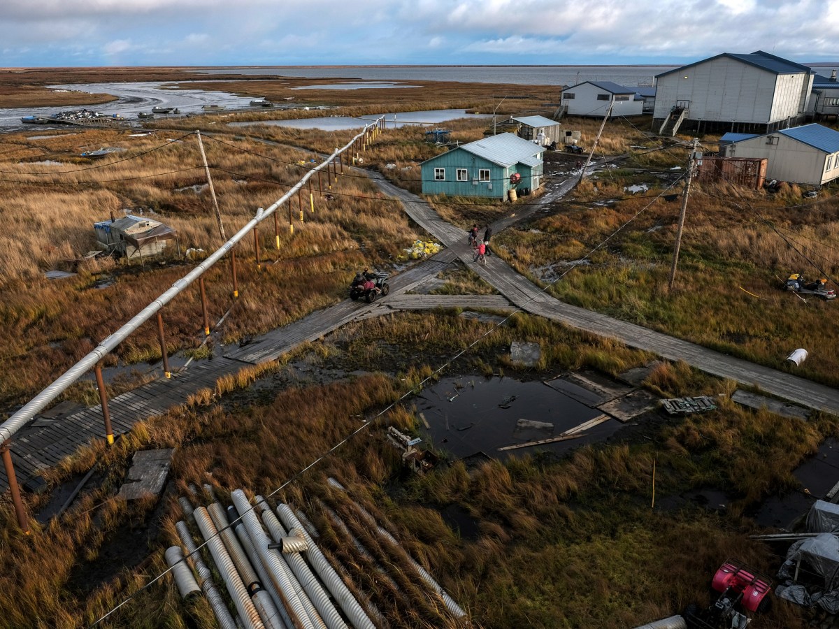 How far can $25 million go to relocate a community that’s disappearing into Alaska’s melting permafrost?