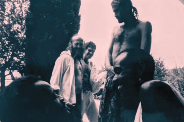 Harry Hay and others at Abigail Lake in 1974.