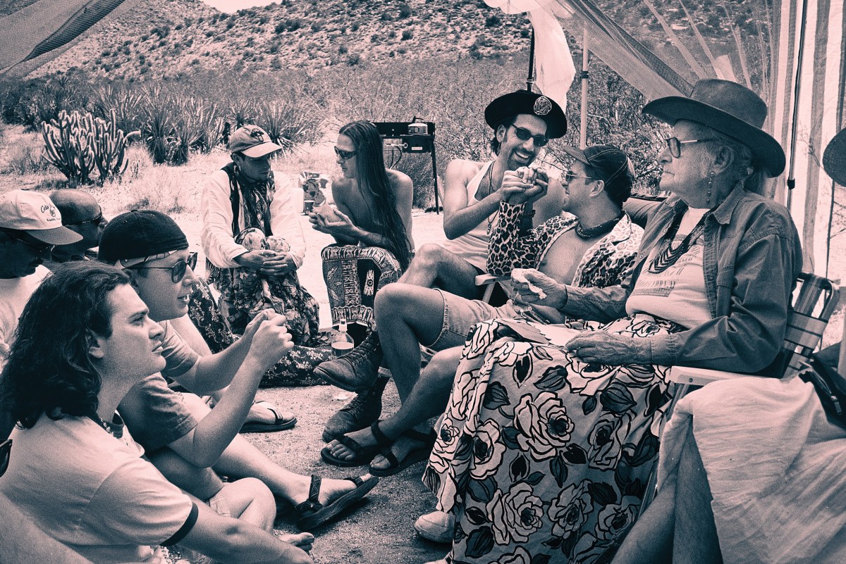 At an intimate campout in Anza Borrego Desert State Park, 1994, Harry Hay expounds his vision of personal empowerment centered in the natural world.
