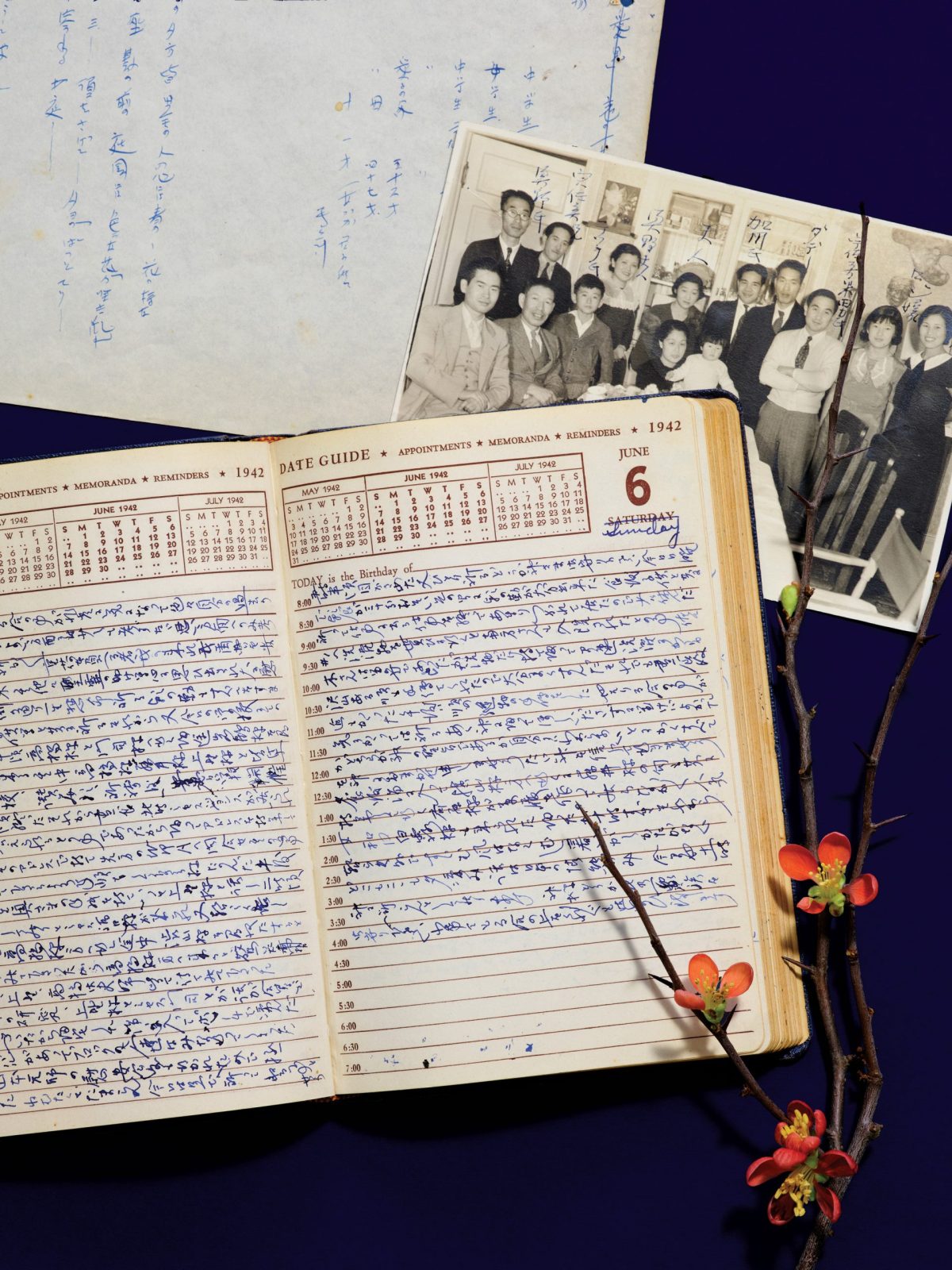 Documents and diaries from the Issei Poetry Project at the Japanese American Community & Cultural Center in Los Angeles, California.