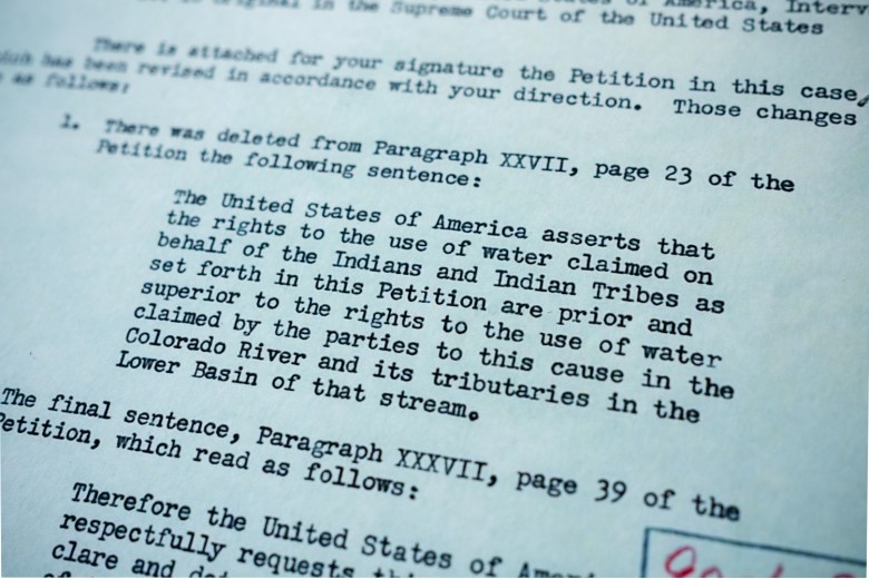 Department of Justice attorney William Veeder wrote this memo to get sign off from the attorney general for the revised petition that deleted the 