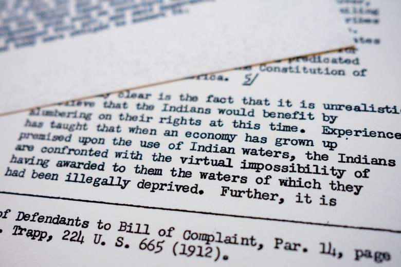 In 1953, a Department of Justice attorney wrote an internal memo detailing the future negative impacts that would come from  excluding tribal nations from the case. 