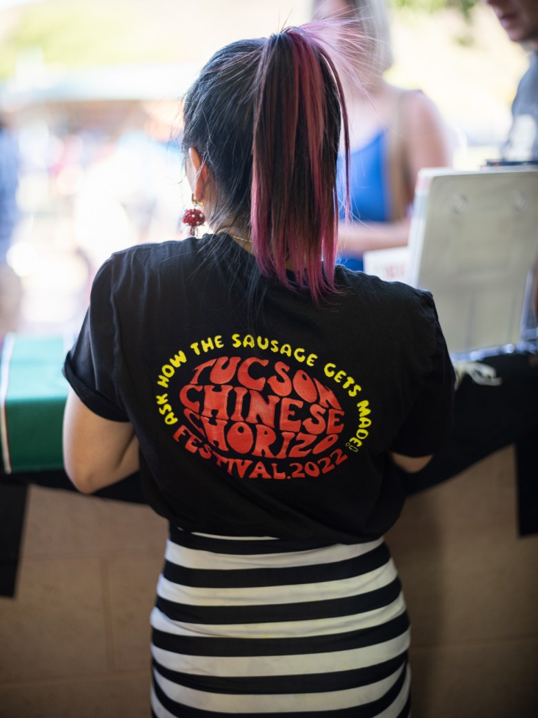 Feng-Feng Yeh at the Pueblos del Maiz festival in Tucson.