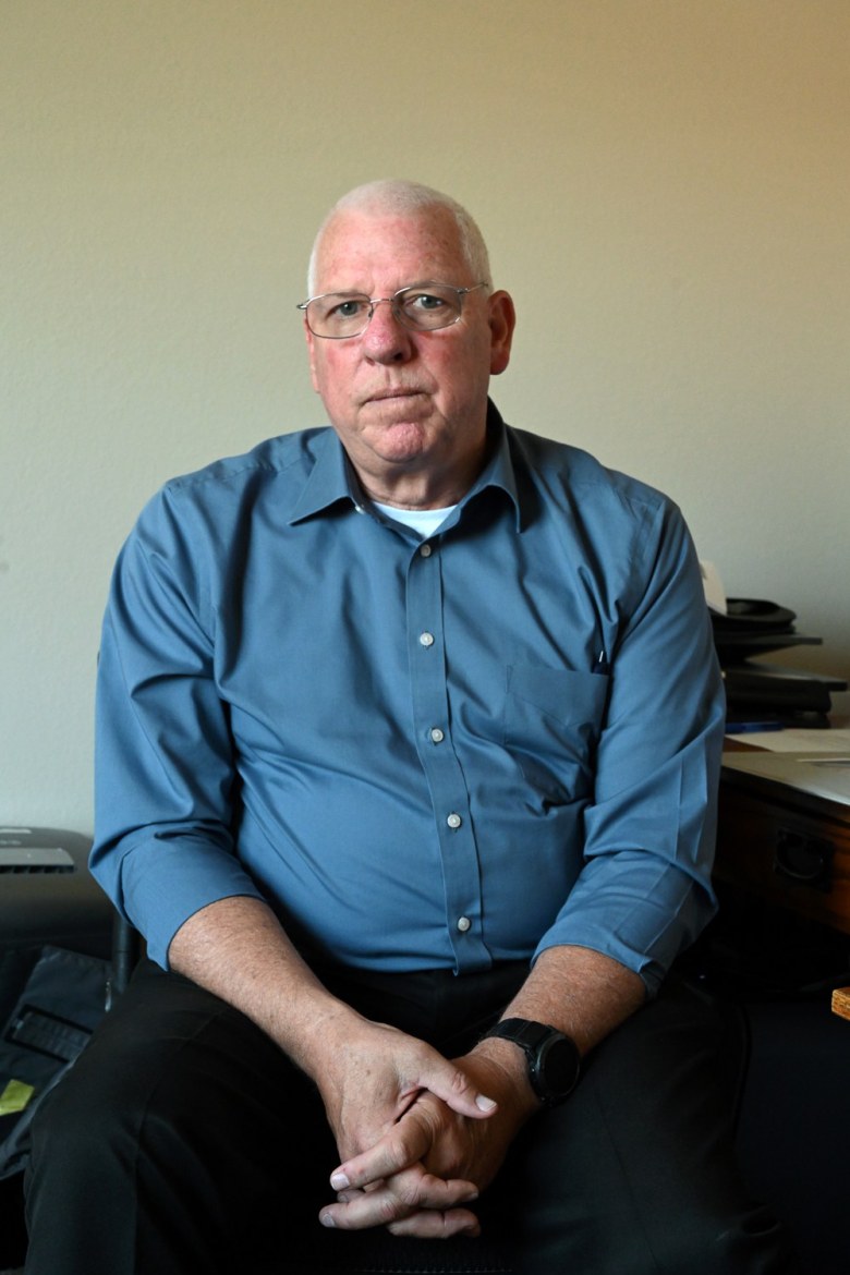 Investigator Steve Rhods is pictured at his home in Camarillo, California where he researches DNA databases with the hopes to uncover the identities of Jane Does.