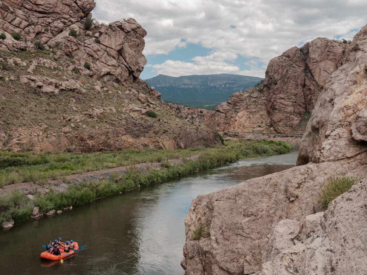 Rafters on the Arkansas River near Cotopaxi, Colorado, last fall.