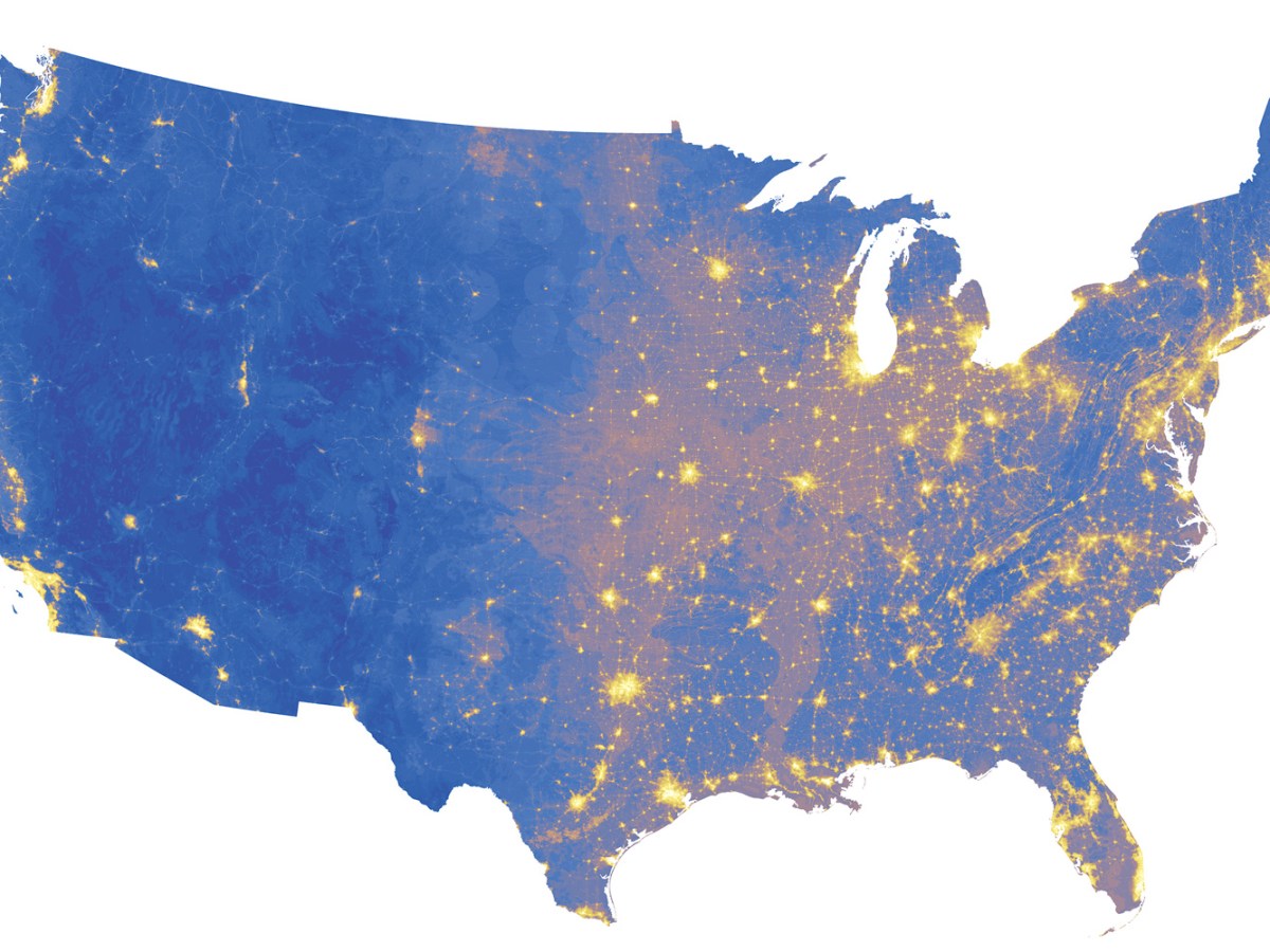 The quietest and noisiest spots in the West